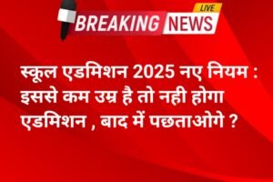School Admission Rule 2025